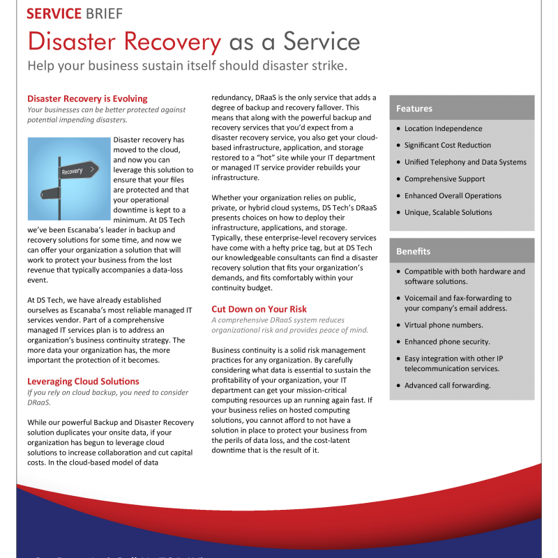 DISASTER RECOVERY AS A SERVICE 1