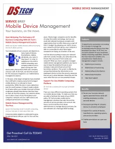 MOBILE DEVICE MANAGEMENT