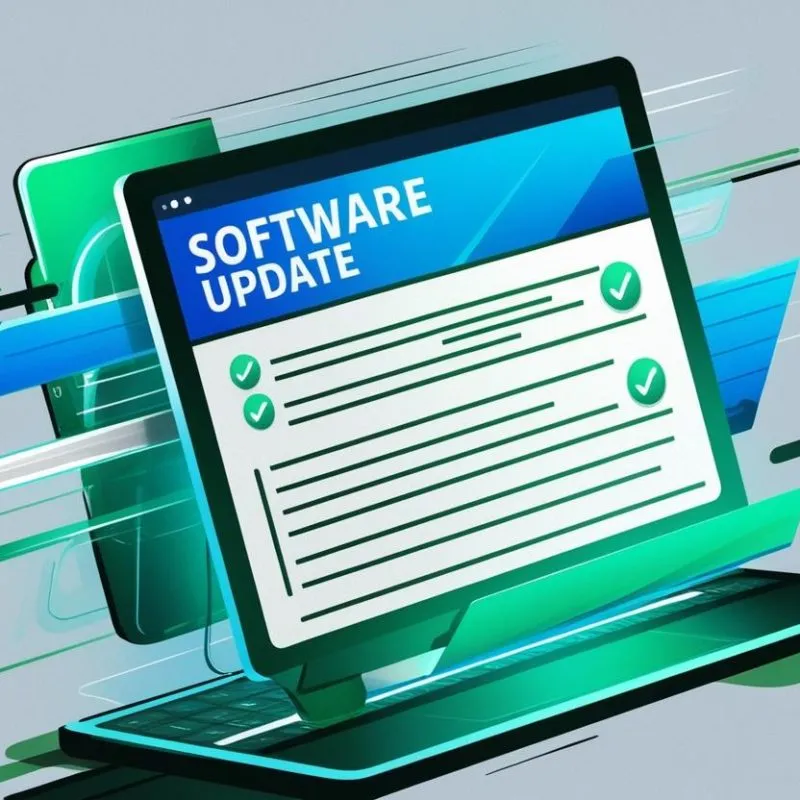 _An image of a software update notification, emphasizing the importance of keeping systems up to date.